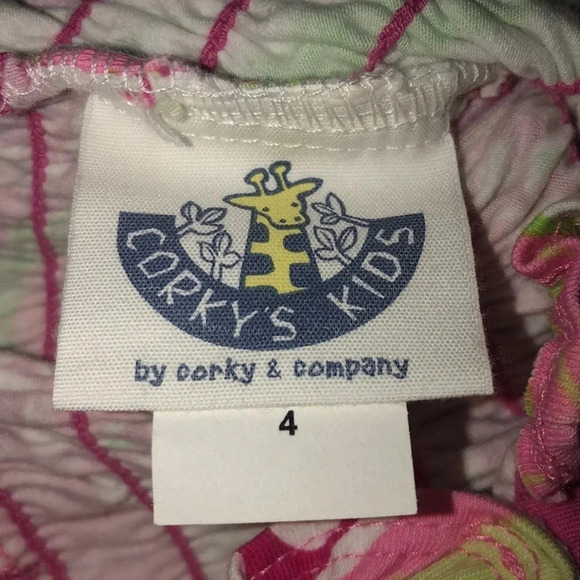 CORKYS KIDS BOUTIQUE NEW GIRLS PINK SUNDRESS DRESS SUMMER CASUAL EASTER SIZE 4 - Picture 3 of 5